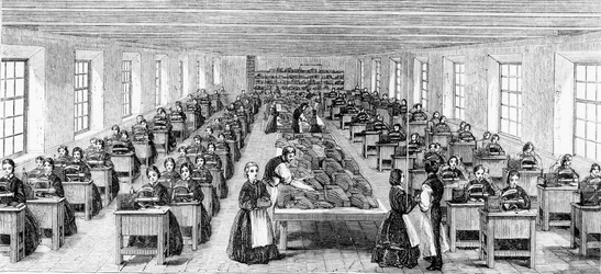 La salle des machines chez Somervell Brothers, Netherfield, Kendal, illustration de 